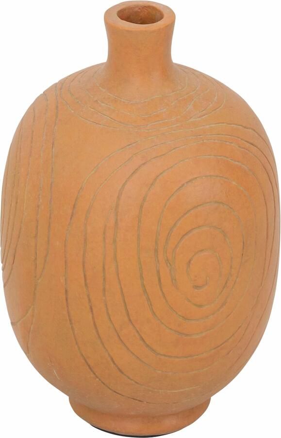 MUST Living Vaas Lisbon Fiber cement 35cm hoog Oranje