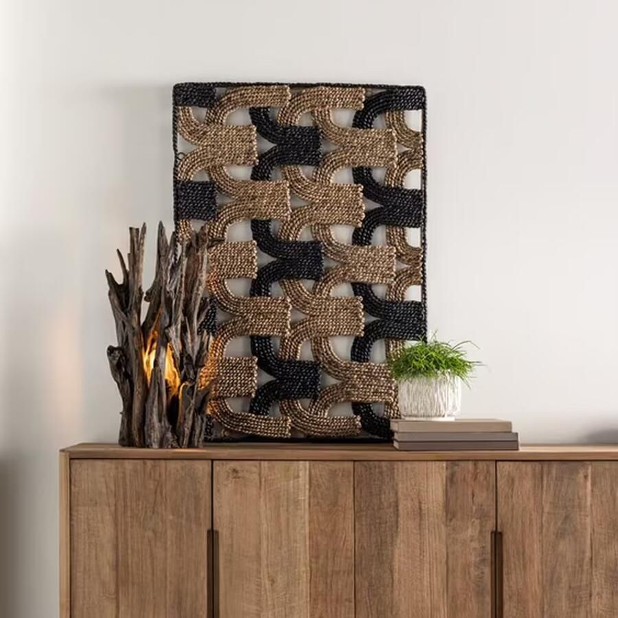 MUST Living Wanddecoratie Corsica Waterhyacint Bruin