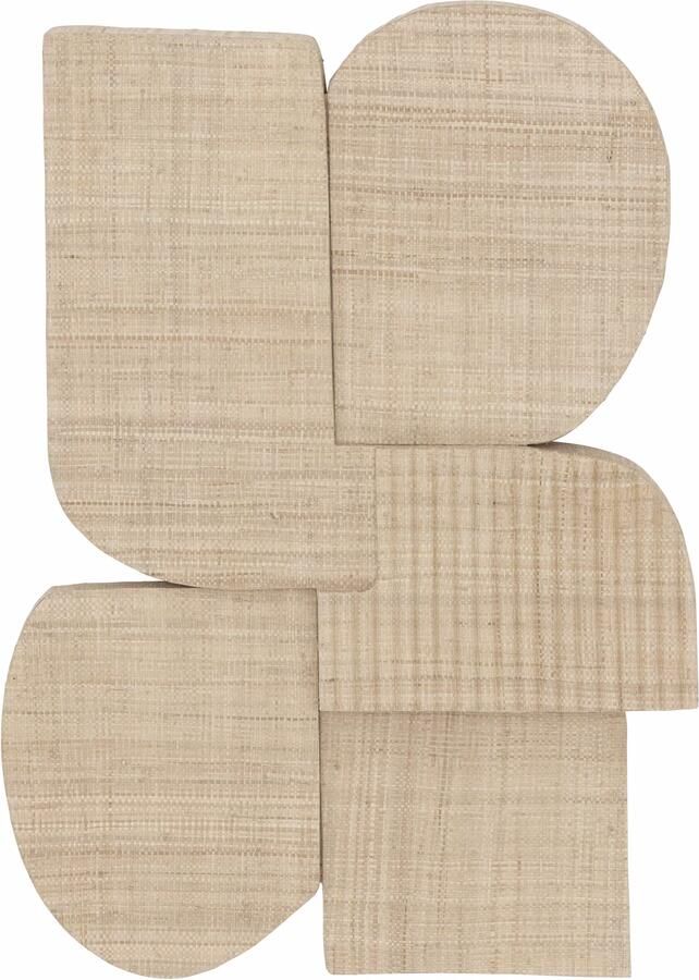 MUST Living Wanddecoratie Tucker Palmblad Beige