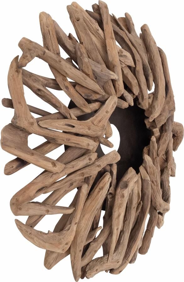 MUST Living Wandlamp Zena Teakhout 50cm Bruin