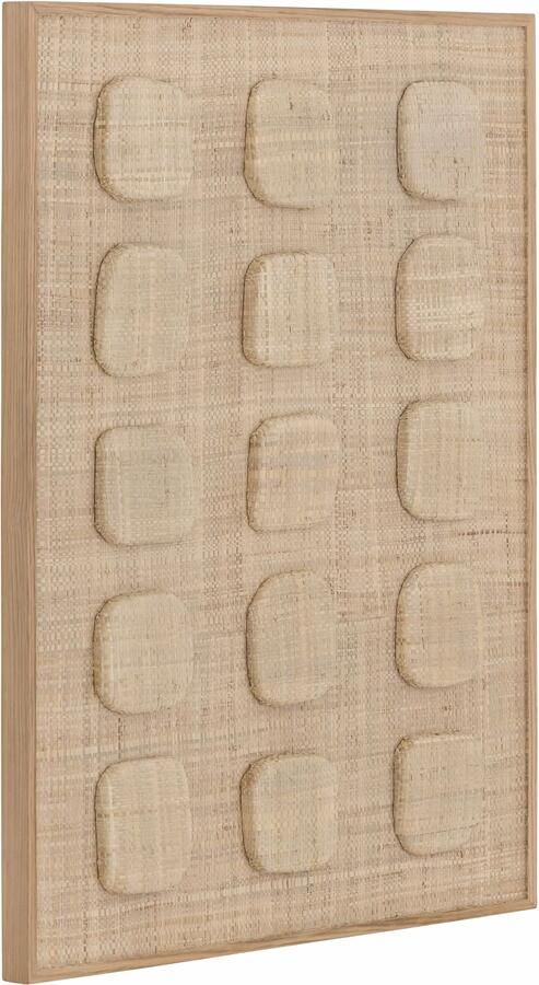 MUST Living Wandpaneel Dot Palmblad 102 x 76cm Naturel