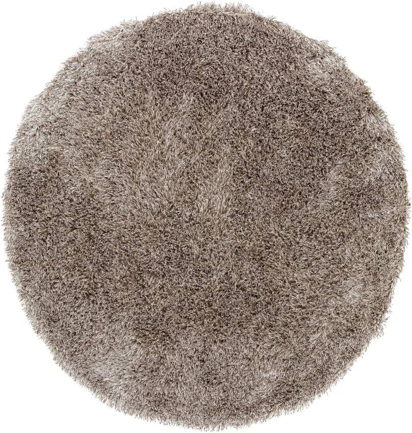 MUST Living Rond Vloerkleed Crown 200cm Bruin