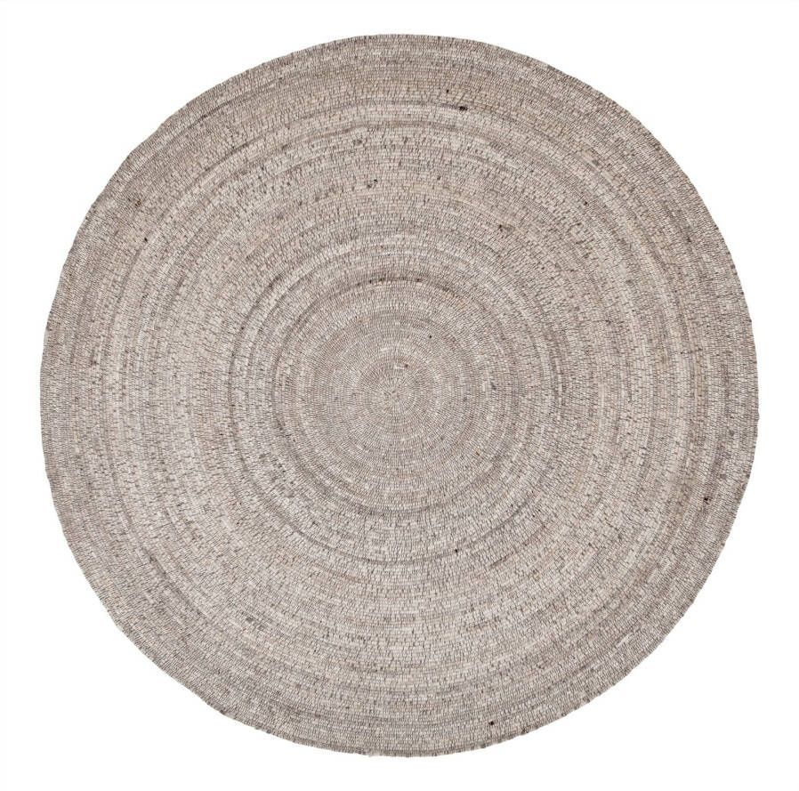 Must Living Carpet Sterling round large Ø200 cm Beige 80% wool 20...