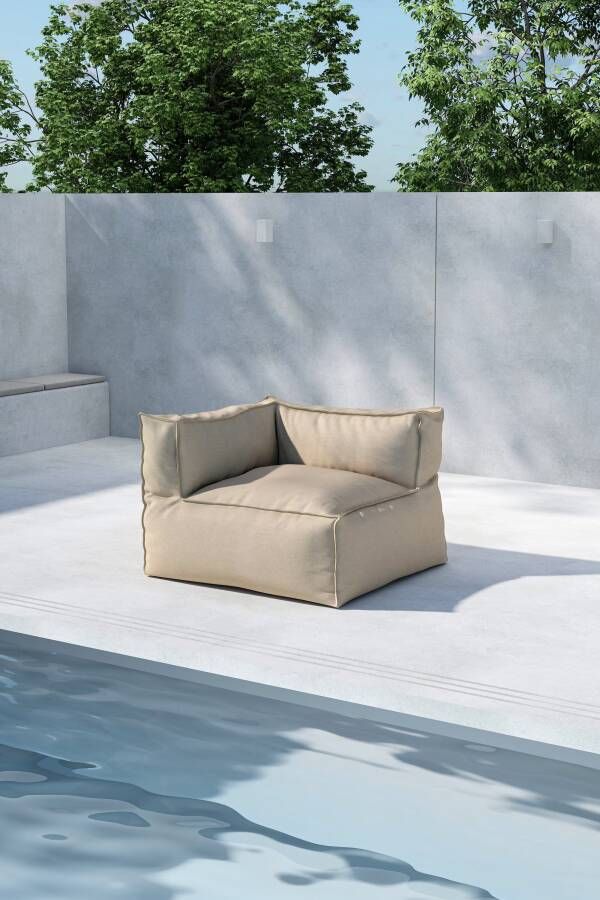 Nohr Hoek Loungestoel Adron Olefin Beige
