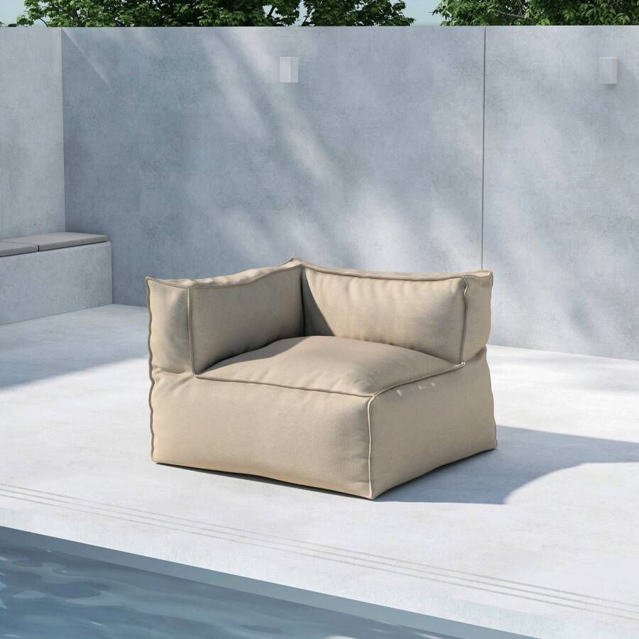 Nohr Hoek Loungestoel Adron Olefin Beige