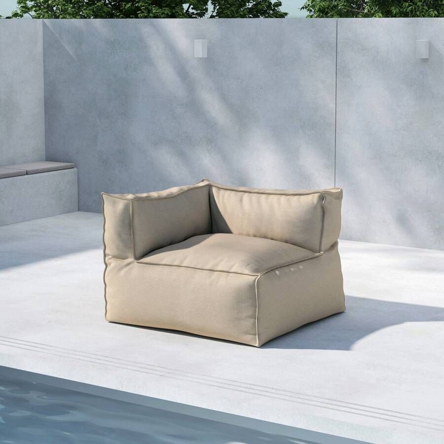 Nohr Hoek Loungestoel Adron Olefin Beige