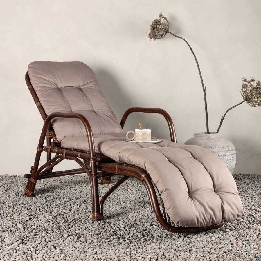 Venture Home Nella Zonnebed 177 x 101 x 67 Donker Walnoot - Foto 3