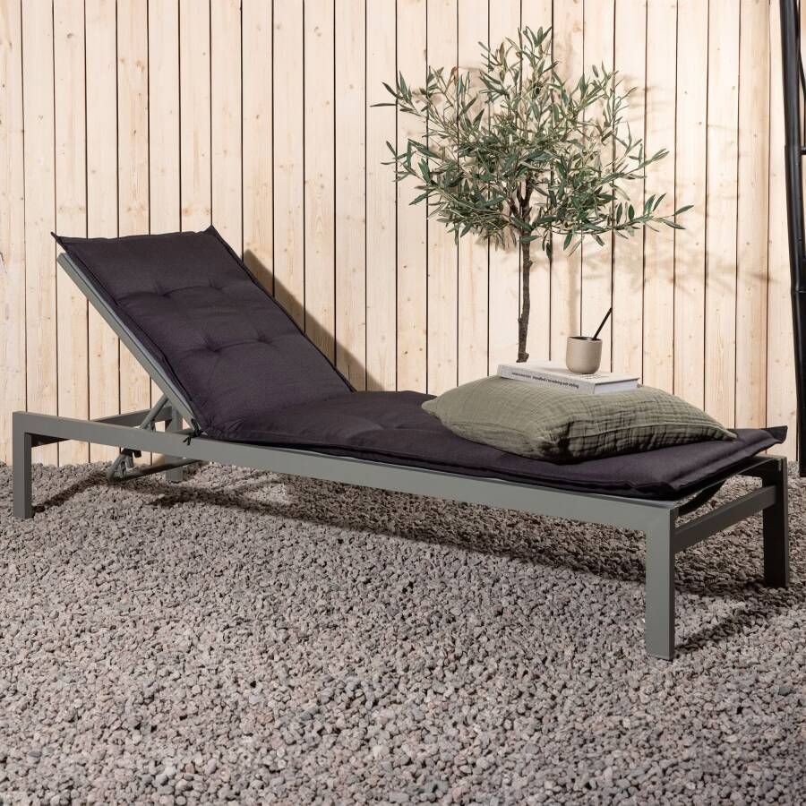 Venture Home Hanna Ligbedkussen 5 x 193 x 60 Donkergrijs - Foto 2