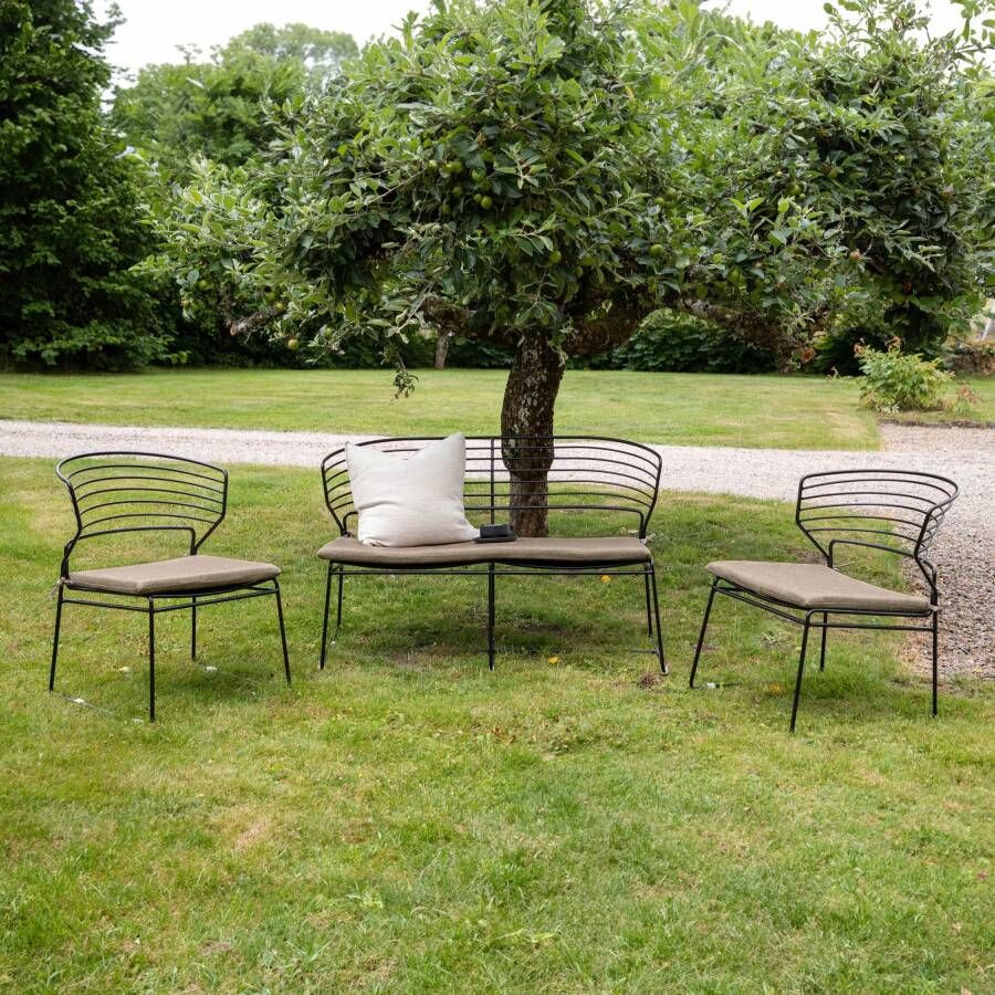 Nohr Loungeset Daman Met bank en 2 loungestoelen Zand - Foto 3