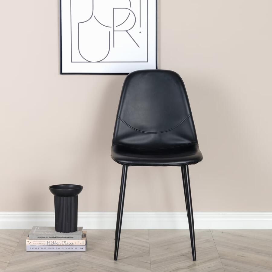 Venture Home Venture-Home-Eetkamerstoelen-2-st-Polar-lederlook-zwart - Foto 4