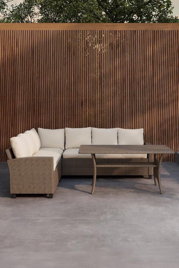 Nohr Loungeset Sanuel Met hoekbank en tafel Beige