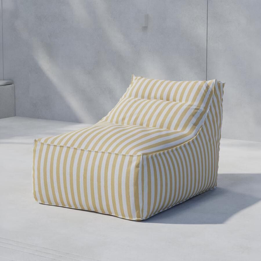 Nohr Outdoor Loungestoel Carlson Geel Gestreept