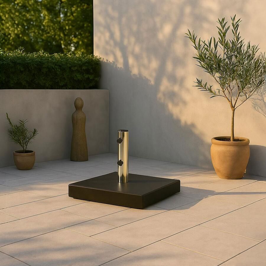 Venture Home Stathera Parasolvoet 50 x 27 x 50 Donkergrijs - Foto 4