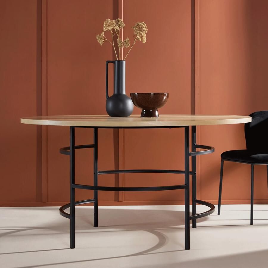 Nohr Ronde Eettafel Vu MDF 140cm Whitewash