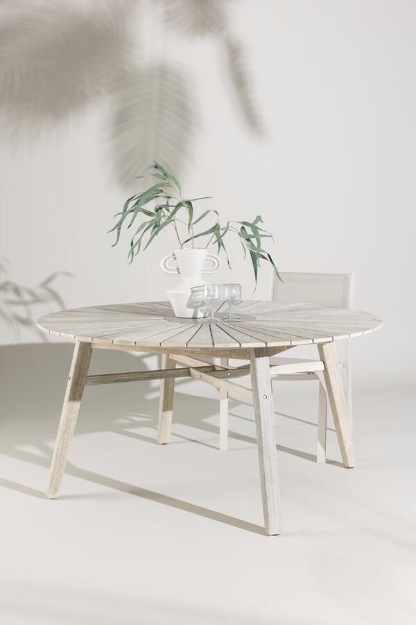 Nohr Ronde Tuintafel Enrico Acaciahout 150cm Naturel