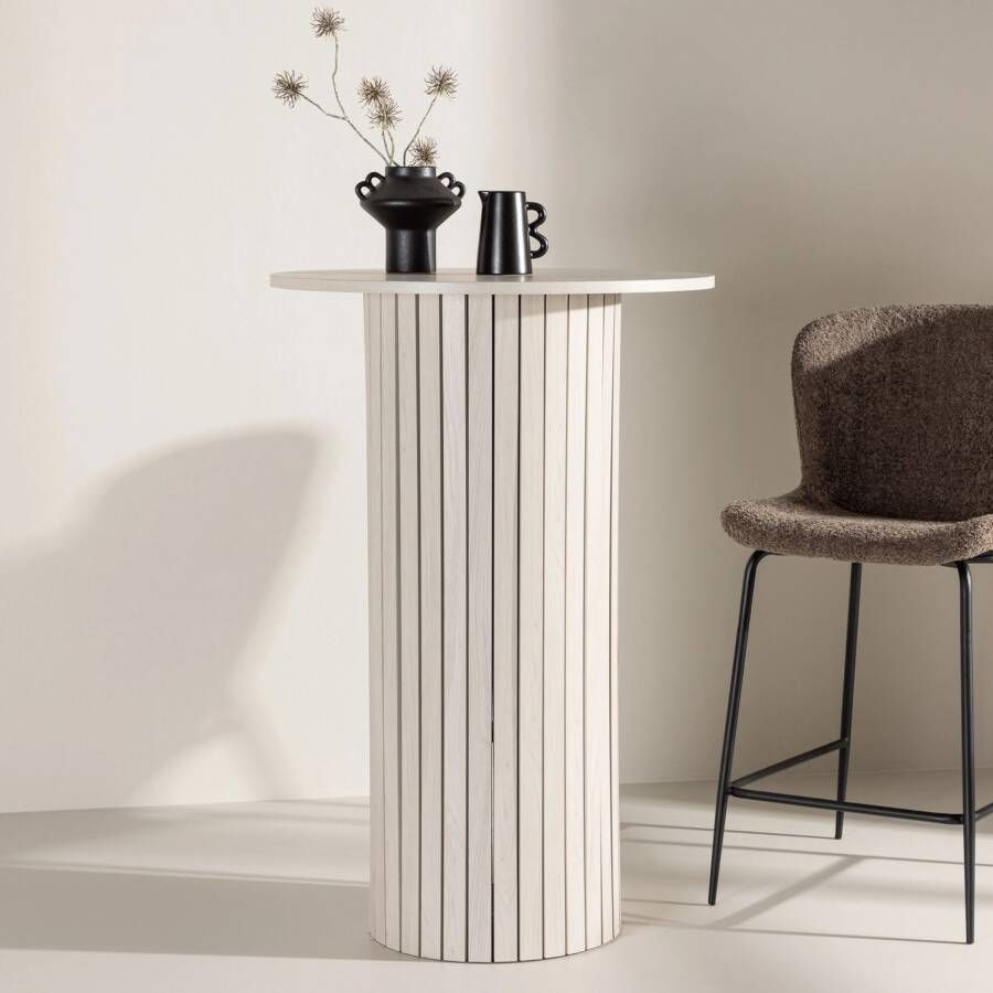 Nohr Ronde Bartafel Adrin 70cm Whitewash