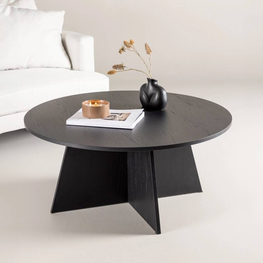 Nohr Ronde Salontafel Cynthiaann 100cm Zwart