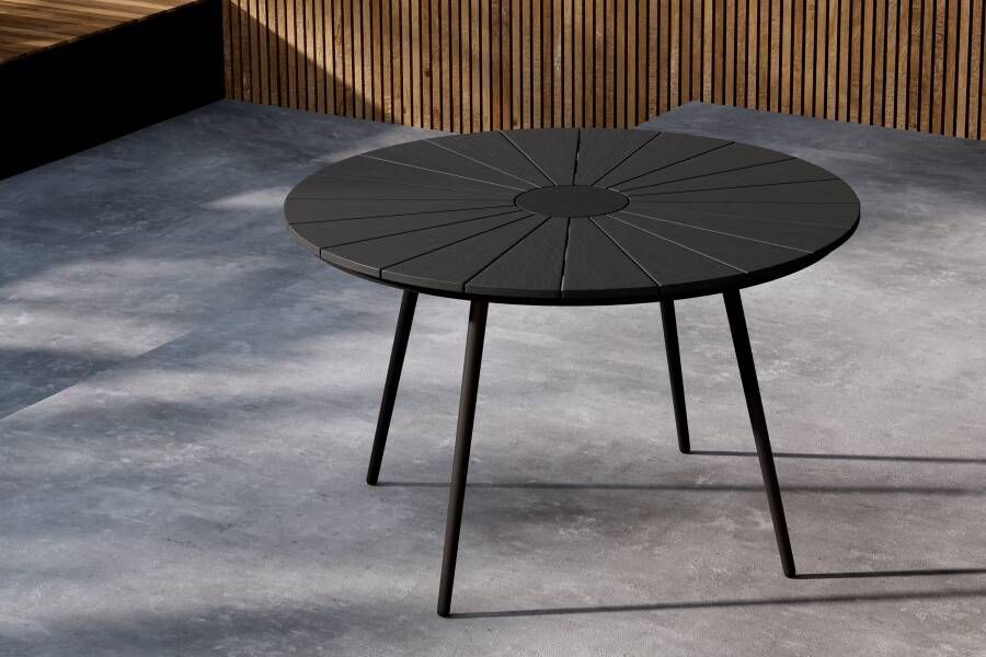 Nohr Ronde Tuintafel Perlita 120cm Zwart