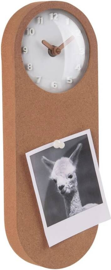 Present Time PT Time To Remember klok met memobord (Kleur: wit)