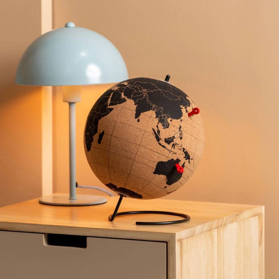 present time Ornament World Globe ø20cm Zwart