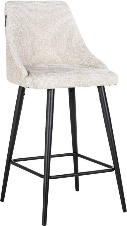 Richmond Interiors Richmond Barstoel Brooke Chenille Crème (zithoogte 67cm)