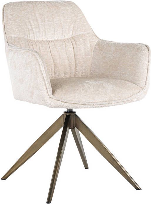 Richmond Interiors Richmond Draaibare Eetkamerstoel Aline Chenille Wit