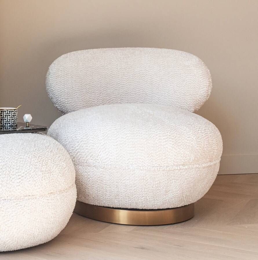 Richmond Interiors | Draaifauteuil Jace lovely cream | Zitmeubels woonkamer | Draaifauteuil