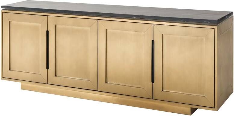 Richmond Interiors Richmond Dressoir Finsbury Brass en marmer 183cm Goud