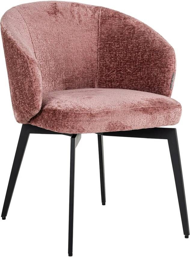 Richmond Interiors Richmond Eetkamerstoel Amphara Chenille Roze