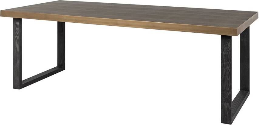 Richmond Interiors Richmond Eettafel Bloomville Lederlook 200 x 100cm Bruin