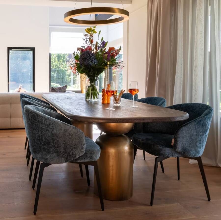 Richmond Interiors Richmond Eettafel Cavo Acaciahout 230 x 100cm Bruin Ovaal