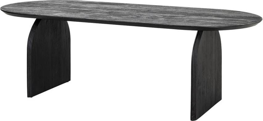 Richmond Interiors Richmond Eettafel Hudson 235 x 100cm Zwart Ovaal