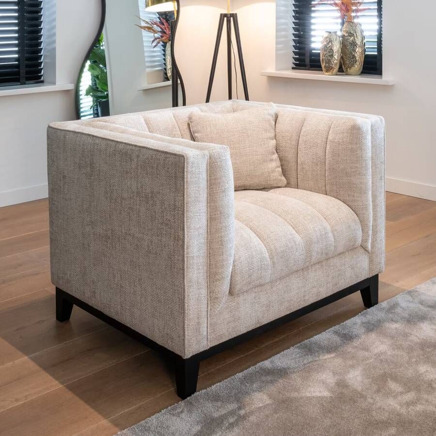 Richmond Interiors Richmond Fauteuil Beauchamp Chenille Naturel