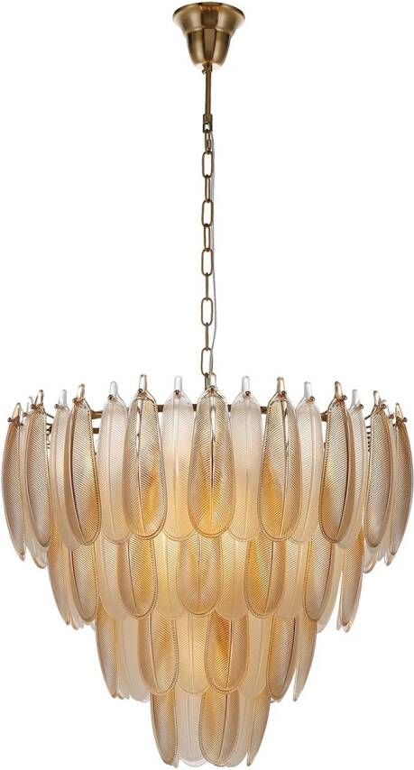 Richmond Interiors Richmond Hanglamp Chloe Glas 60 x 60cm Goud