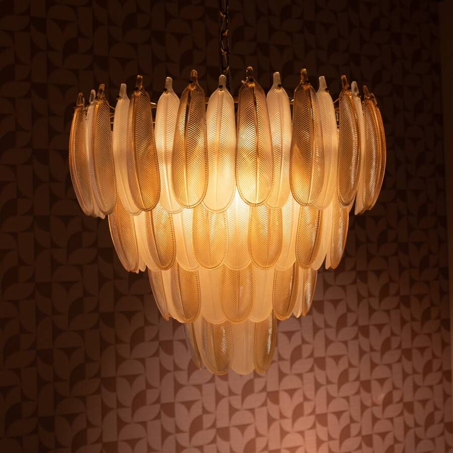 Richmond Interiors Richmond Hanglamp Chloe Glas 60 x 60cm Goud