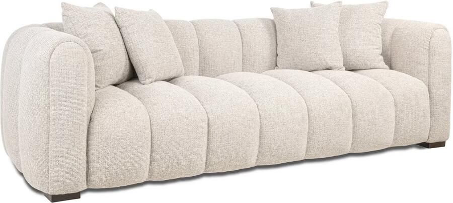 Richmond Interiors Richmond 3-zits Bank Novaro Geweven stof 236cm Naturel