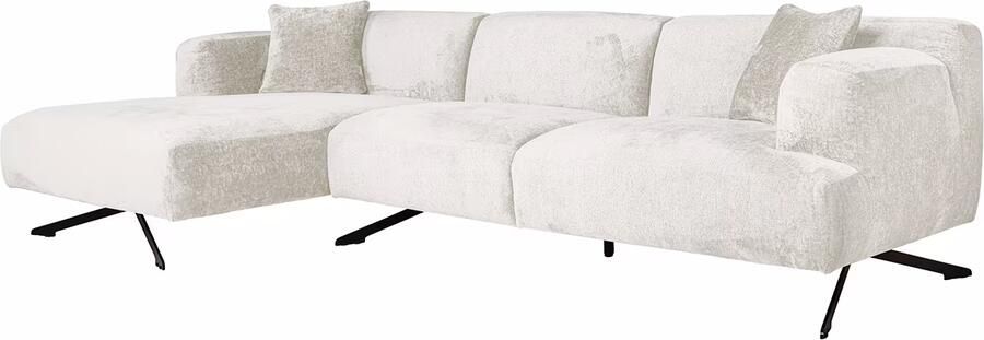 Richmond Interiors Richmond 3-zits Loungebank Donovan Links Chenille Crème