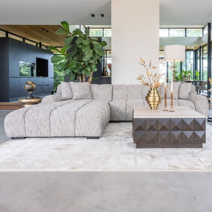 Richmond Interiors | Bank Hazel 3-zits + lounge links trendy nature | Zitmeubels woonkamer | HoekbankModulaire banken