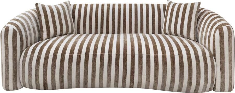Richmond Interiors Richmond Bank Luxandra 229cm Stripes Sand