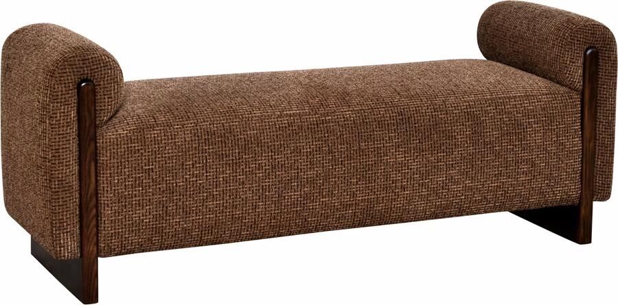 Richmond Interiors Richmond Bankje Winslov Blockweave 152cm Bruin
