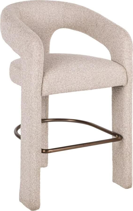 Richmond Interiors Richmond Barkruk Belle Bouclé Crème (zithoogte 66cm)