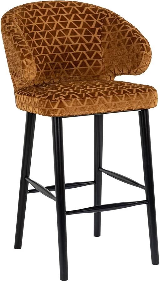 Richmond Interiors | Barstoel Indigo gold triangle | Eetkamer meubels | Barstoel