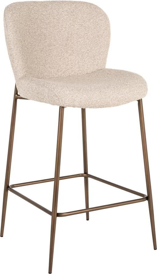 Richmond Interiors Richmond Barstoel Odarby Bouclé Crème (zithoogte 67cm)