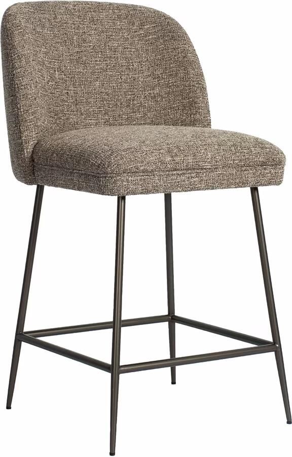 Richmond Interiors Richmond Barstoel Pullitzer Tweed Brown (zithoogte 69cm)