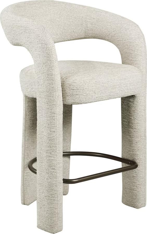 Richmond Interiors Richmond Barstoel Soho Linear stof Naturel (zithoogte 65cm)