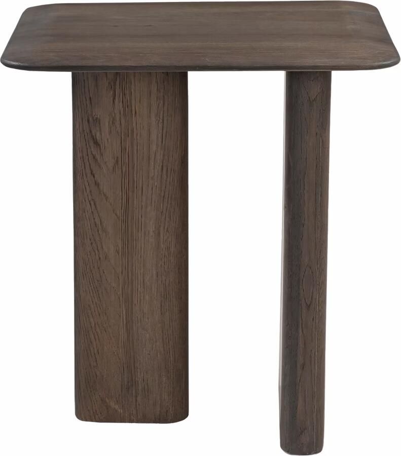 Richmond Interiors Richmond Bijzettafel Castello Eiken 50 x 50cm Smoked Charchoal