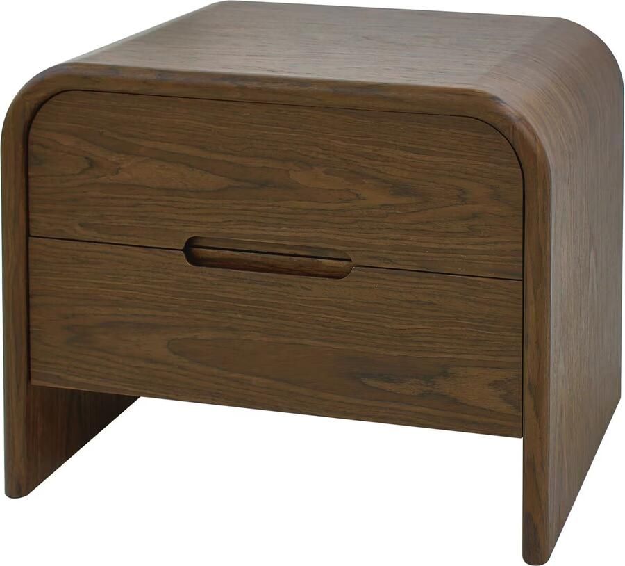 Richmond Interiors Richmond Bijzettafel Nachtkastje Bedford Met 2 lades Bruin