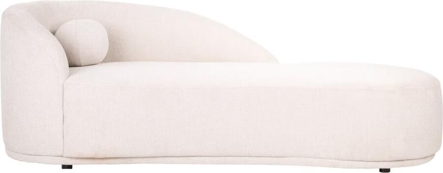 Richmond Interiors Richmond Chaise Longue Emma Geweven stof Crème