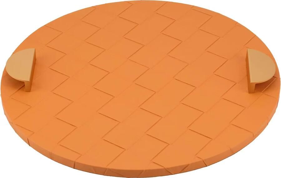 Richmond Interiors Richmond Dienblad Mavey Lederlook Oranje