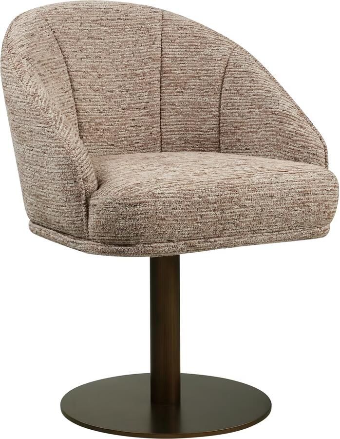 Richmond Interiors Richmond Draaibare Eetkamerstoel Beverly Linear Mocca